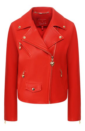 Женская красная кожаная куртка ESCADA SPORT — купить за 132500 руб. в интернет-магазине ЦУМ, арт. 5032076