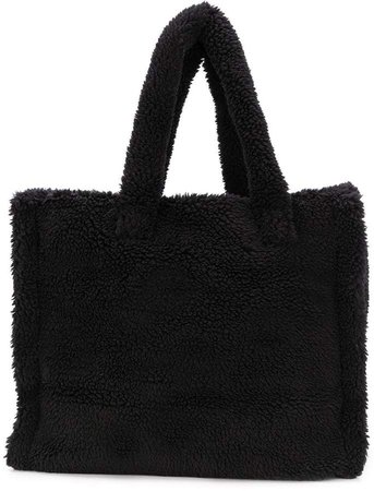 STAND STUDIO faux-shearling tote bag