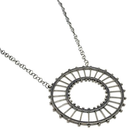 Double Circle Necklace - Radial – The Smithery . artist made goods .