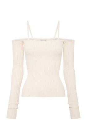 Bonnie Ribbed-Knit Cotton-Blend Top By Anna Quan | Moda Operandi