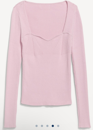 Old Navy pink ribbed top
