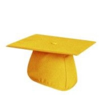 gold graduation cap