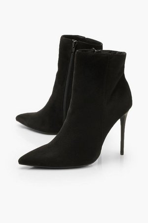 Stiletto Heel Pointed Toe Ankle Boots | Boohoo
