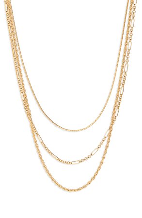Madewell Heritage Chain Necklace Set | Nordstrom