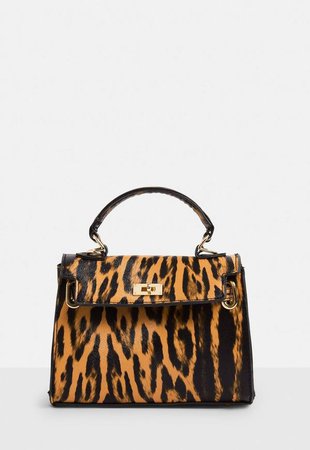 Orange Tiger Print Mini Handbag | Missguided