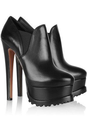 Alaïa | Platform leather ankle boots | NET-A-PORTER.COM