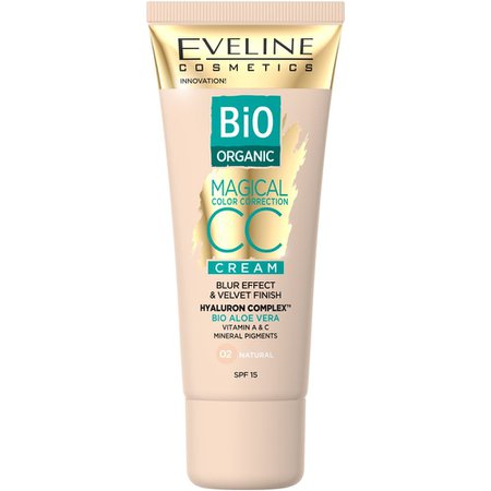 Eveline Cosmetics Bio Organic Magical CC Cream SPF15 30ml - Skin Care - Free Delivery - Justmylook
