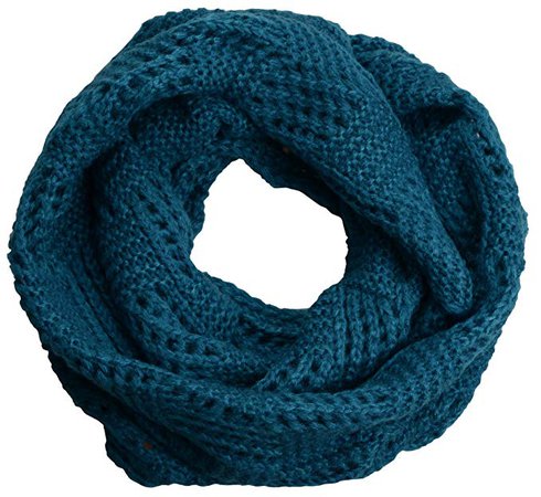 teal green/blue circle scarf