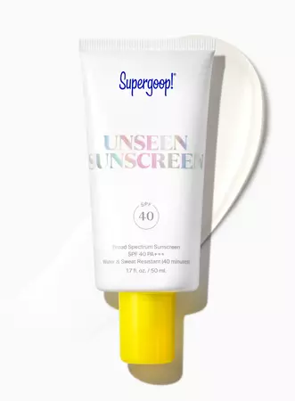 Unseen Sunscreen SPF 40 | Invisible Face Sunscreen | Supergoop!
