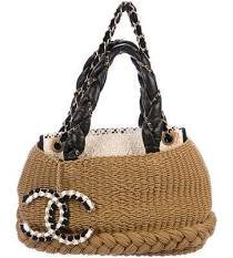 chanel straw purse - Google Search