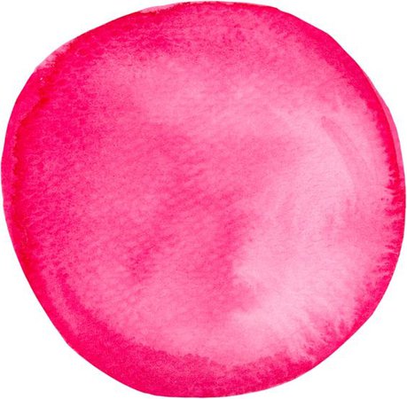 Hot Pink Watercolor Circle
