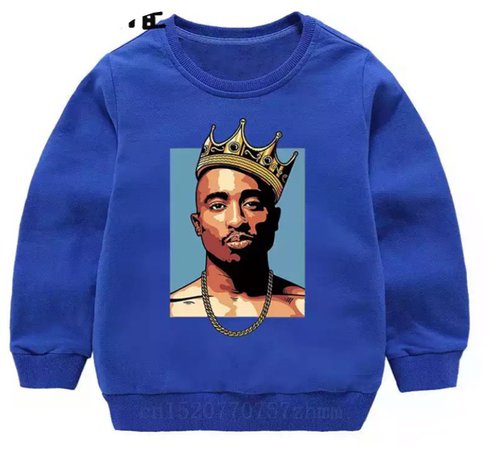 Tupac sweater blue