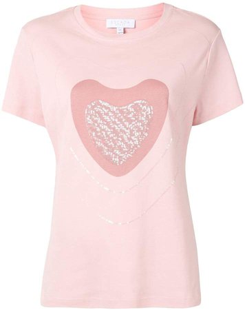 sequin heart T-shirt