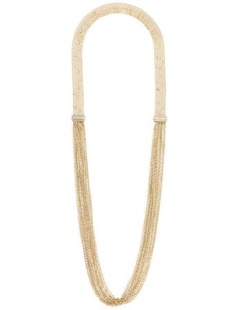 Lanvin long chain and fringe necklace $1,695 - Buy SS17 Online - Fast Global Delivery, Price