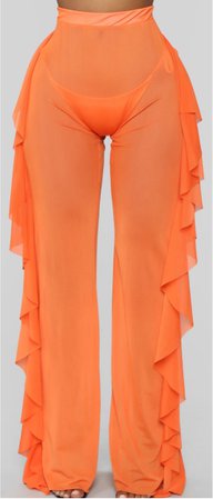 Orange Cover Up Pants