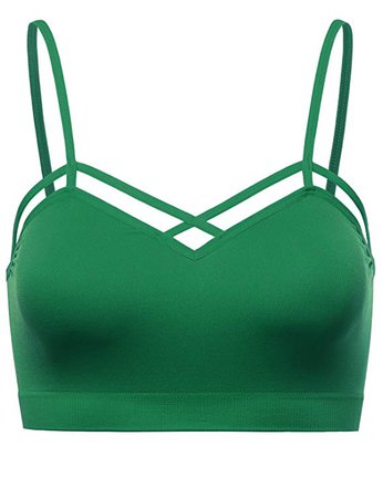 Fifth Parallel Threads FPT Women's Seamless Geometric Cut-Out Bralette KellyGreen S-L at Amazon Women’s Clothing store:
