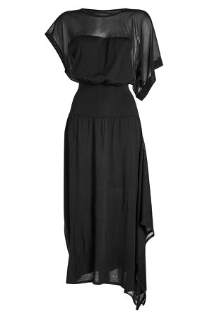 Asymmetric Dress with Virgin Wool Gr. M