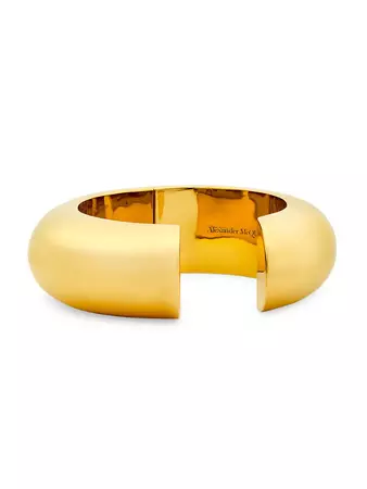 Alexander McQueen Goldtone Hinge Cuff Bracelet