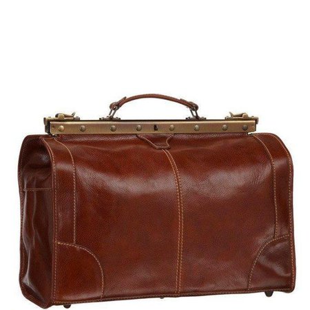 Floto Positano Italian Leather Gladstone Duffle Bag Travel Weekender
