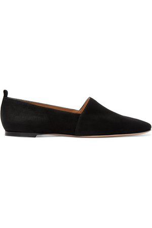 Gianvito Rossi | Suede loafers | NET-A-PORTER.COM