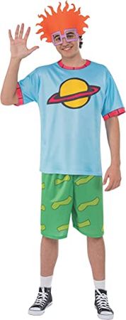 Amazon.com: Rubie's mens Splat! Rugrats Chuckie Finster Costume Top and Headpiece : Clothing, Shoes & Jewelry