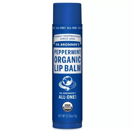 Dr. Bronner's Organic Lip Balm Peppermint - .15 Oz : Target