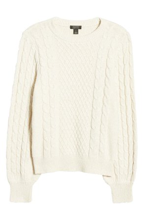 Halogen® x Atlantic-Pacific Cable Knit Sweater (Nordstrom Exclusive) | Nordstrom