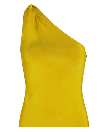 Galvan Persephone Twisted One-Shoulder Top | INTERMIX®