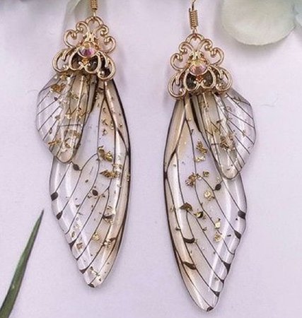 fairy wing earring aesthetic