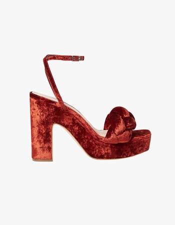 Fae Braided Platform in Red by Loeffler Randall | Superette | New Zealand