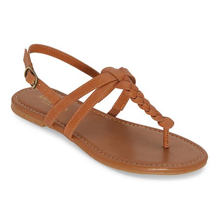 Arizona Womens Gibson Adjustable Strap Flat Sandals - JCPenney