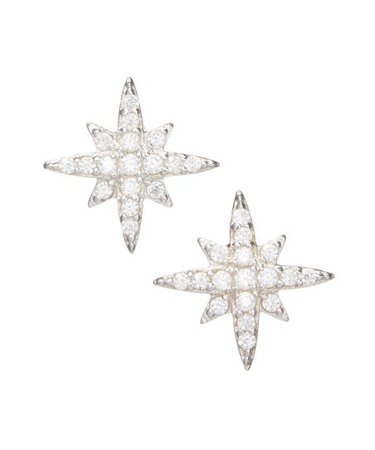 Yalita D. Designs Cubic Zirconia & Sterling Silver North Star Stud Earrings | Zulily