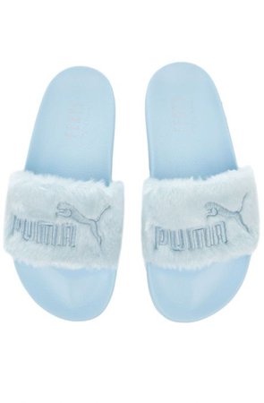 Puma x Fenty Fur Slides Cool Blue Puma blue
