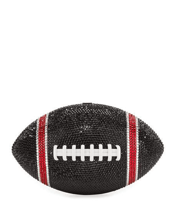 Judith Leiber Game Ball Football Crystal Clutch Bag, Black/red | ModeSens