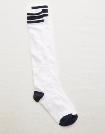 Striped Cuff Knee Socks