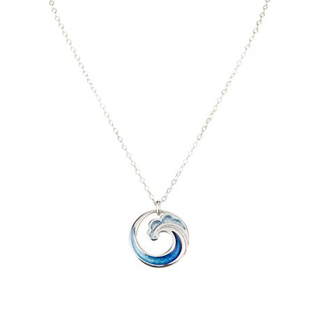 Fuji Wave silver necklace