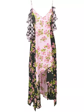 Natasha Zinko Floral Print Slip Dress - Farfetch