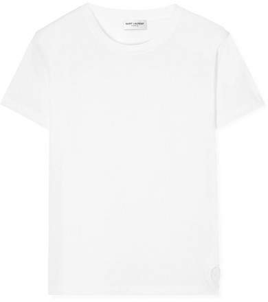 Essentials Appliquéd Cotton-jersey T-shirt - White