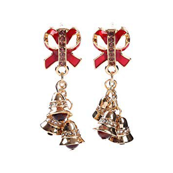 Creative Christmas Bell Bow Earrings Delicate Earrings, Merry Christmas Ornament: Amazon.ca: Home & Kitchen