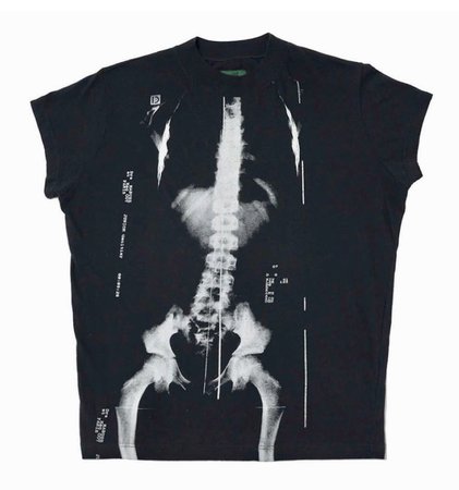 Jean Paul Gaultier x ray print t shirt