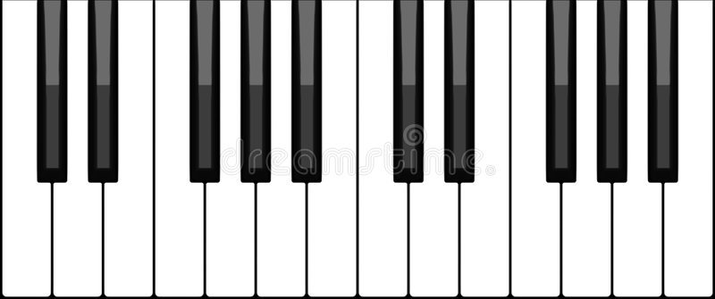 Piano keyboard stock vector. Illustration of concert, notes - 343050