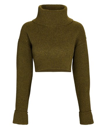 Ronny Kobo Maddie Cropped Turtleneck Sweater | INTERMIX®