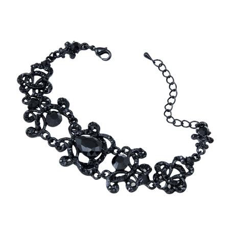Black gemstone bracelet