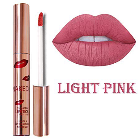 Naked8 Light Pink Liquid Lipstick/Long Lasting
