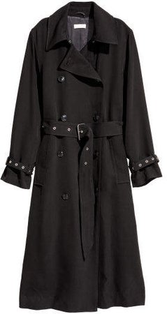 Double-breasted Trenchcoat - Black