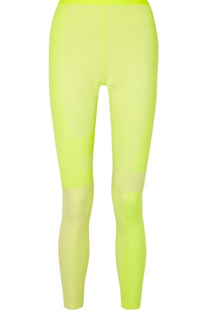 Nike | Tech Pack 2.0 neon mesh-paneled stretch leggings | NET-A-PORTER.COM