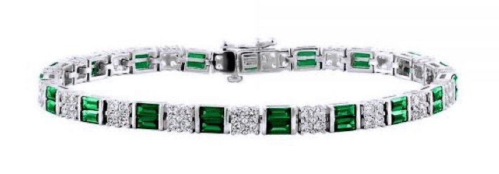 Helzberg Lab Grown Emerald Bracelet