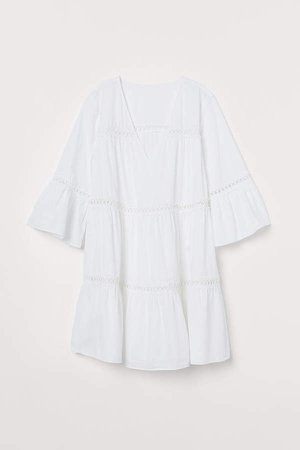 Cotton Beach Dress - White