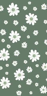 white and green flower aesthetic wallpaper - Google Search