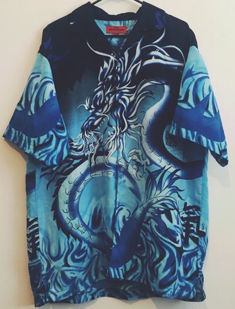 blue dragon shirt